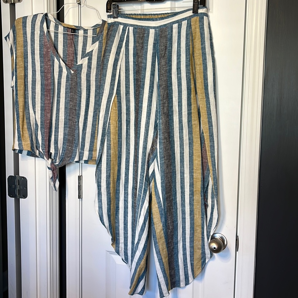 Two piece top and pants